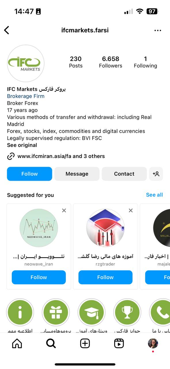 ifcmarkets farsi profile